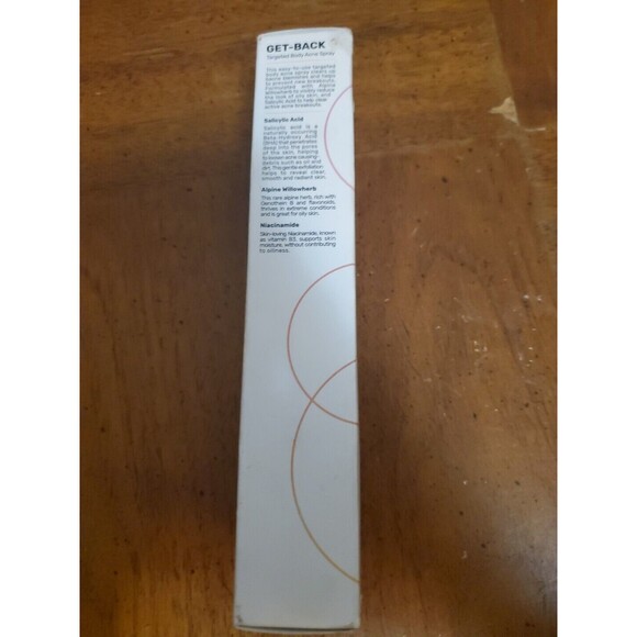 Maelys GET-BACK 3.38oz Vegan Targeted Body Acne Spray w/ Salicylic Acid  *NEW* - Picture 4 of 6